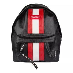WORTHY STRIPE BACKPACK - BLACK